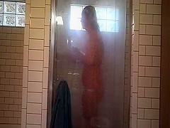 bbw wife in shower