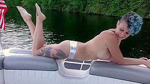 beautiful Girl Goes Nude On a Boat