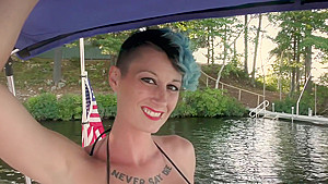 beautiful Girl Goes Nude On a Boat