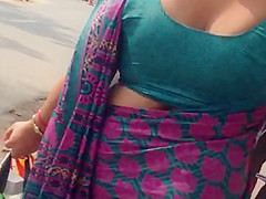 big ass sexy nepali aunty ass walk in saree
