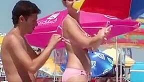 big boobs beach