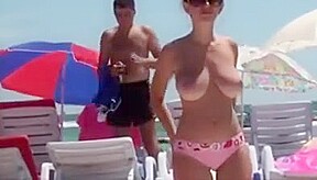 big boobs beach
