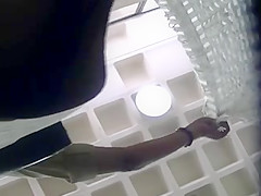 black panties on black milf coworker shopping