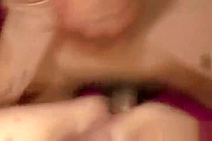 breasty lady-twink nails guy In bed
