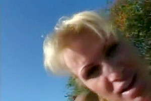 busty blonde TS Riding