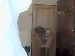 catches a naked girl