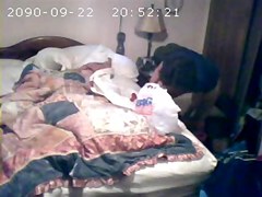 catches milf masturbating on bed