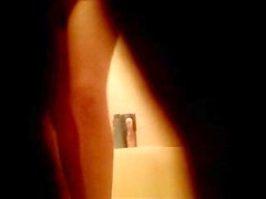 caught playing with ther hairy pussy hidden shower cam