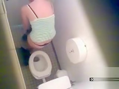 compilation of women urinating in the public WC