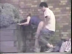 couple get caught fucking outside