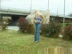 crazy street pissing