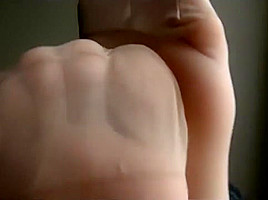 cute asian foot tease