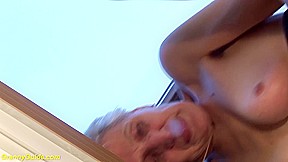 fingering a 83 years old hairy Step mom