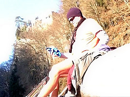 freezing my dick off in winter river
