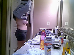 girlfriends strip and shower together