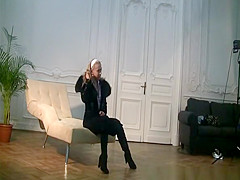 in photo shoot backstage