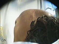 in the shower shoots babe with hairy pussy