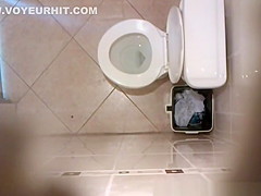 in the toilet ceiling