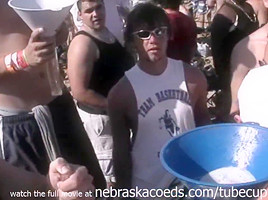 insane spring break beach party with hot naked real girls