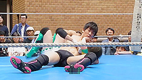 japanese man and woman mixed wrestling
