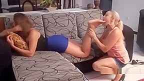 lesbian feet domination
