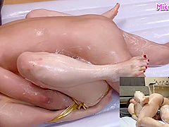 [3]lotion Soap Matte Play With My Japanese Girlfriend Cowgirl Position With Tons Of Soap