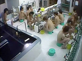 lucky guy in a girl shower room