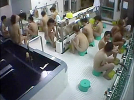 lucky guy in a girl shower room
