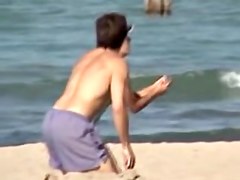 on beach shooting candid babe in hot swimsuit 01o