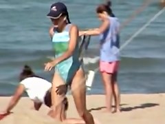 on beach shooting candid babe in hot swimsuit 01o