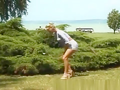 pissing on the beach