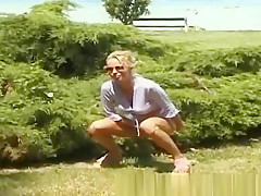 pissing on the beach