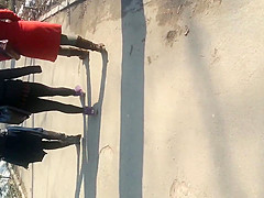 spy sexy girls in parck romanian