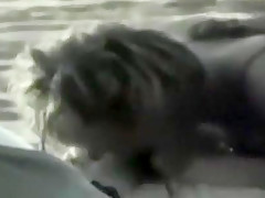 tapes a dude with soccer shirt fucking a partyslut at the beach