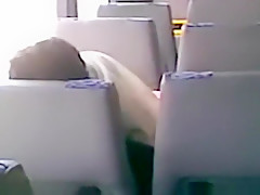 tapes an arab hijab girl blowing her bf's cock in a public bus