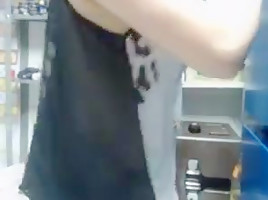 teen 18+ At Work Vibrator Masturbation 7