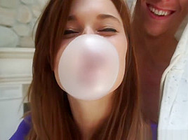 teen 18+ Petite Deepthroating Cock Upside Down
