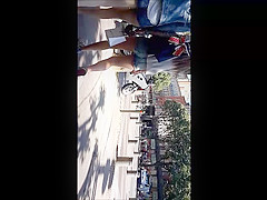 teen 18+ candid ass in tight short