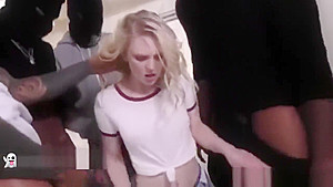 teen 18+ Destroyed by Big Black Fat Cocks