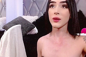 teen 18+ Shemale Eats Cum After Cumshot