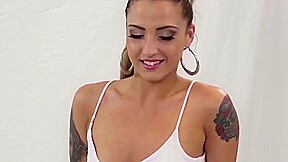 this hot brunette medusa gets fucked hard by photographer