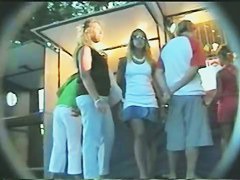 upskirt hunt catches one girl with her panties at home
