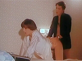 vintage brunette fucks