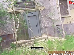18yo German teen 18+ Slut Picked Up In Public Park And Fuck