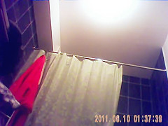 23 yo brunette with 34DD boobs caught by in shower
